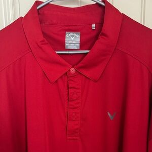 Callaway Vibrant Red Polo Shirt for Men